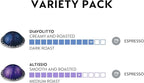 Breville Nespresso Vertuo Coffee and Espresso Machine, Chrome & Capsules VertuoLine, Espresso Variety Pack, Medium and Dark Roast Espresso Coffee, 50 Count Coffee Pods, Brews 1.35 Ounce