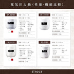 siroca Electric Pressure Cooker (4L) SP-4D151WH (WHITE)【Japan Domestic genuine products】【Ships from JAPAN】