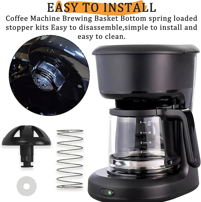 Coffee machine parts 2-Pack Coffee Replacement Brew Basket Spring Loaded Stopper Kits Fits For Mr. Coffee Hamilton Parts Number 990117900 990237500 Coffee Machine Accessory