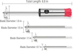 1-Pack Fruit & Vegetable Corers Kitchen Corer Tool, Zucchini & Jalapeno Corer Tool, Fruit & Vegetable Pitters