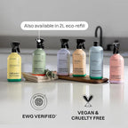ATTITUDE Kitchen Cleaner Spray, Natural Origin Ingredients, EWG Verified, Cleans and Degreases, Streak-Less, Lavender & Rosemary, 26 Fl Oz