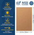 3 Pack Heavy Duty Oven Cover - 23.6"x 15.7" Non-Stick Reusable Liner for Electric, Gas, Toaster Ovens, BBQ - BPA & PFOA Free