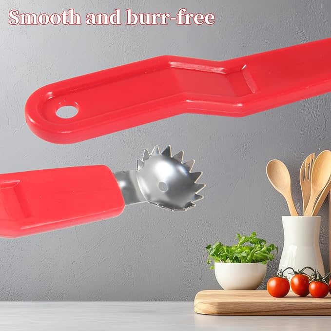 Tomato Corer Tool 6 Pcs Apple Strawberry Huller Stem Remover Stainless Steel Fruit Vegetable Top Remover Practical Kitchen Corer Tool