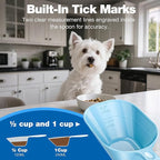 Pet Food Scoop 2 Pack, Dog Cup Capacity Cat Food Scooper With Measuring Lines For Dog, Puppy and Cat Coffee Bean, Flour Scoop Light Bule