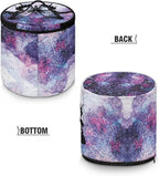 Purple Butterfly Electric Pressure Cooker Insulation Bag Smooth Flat Surface Pressure Cooker Storage Bag with Handle and Pockets