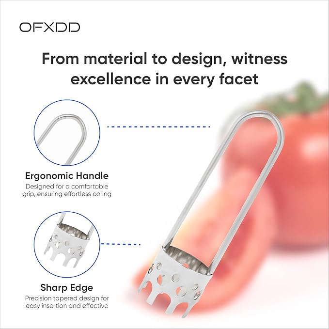 Fruit Core Remover - Stainless Corer - Cabbage Onion Cucumber Corers - Steel Seed Removal