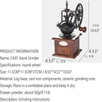 Manual Vintage Style Hand Coffee Grinder, manual coffee grinder with handle,Roller Mill