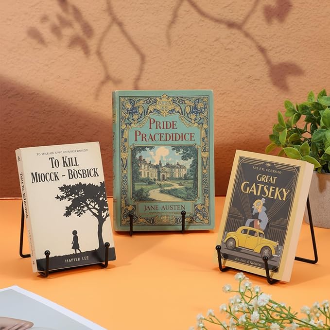 18 Pcs Plate Stands for Display, 4.5 in Metal Plate Holders Display Stands Can Be Used for Picture Stand, Book Stands for Display, Plate Display Stands, Easel, Photo Frame Stands, Plaque Stands, Black