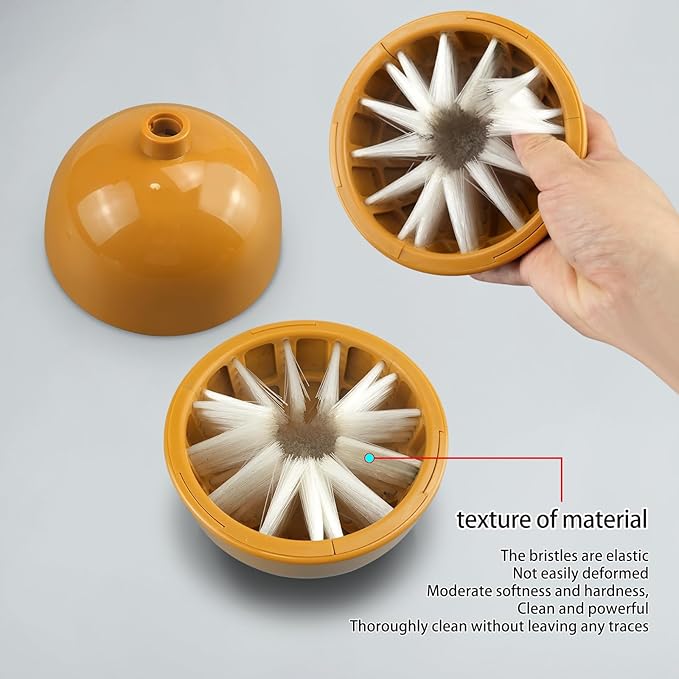 Electric Spin Brush Head Vegetable Cleaning Brush Fruit Wash Brush Replacement Cleaner Brush Head Kitchen Tool