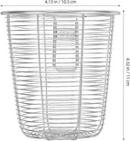 Cabilock Dishwasher Chopstick Basket with Hooks, Stainless Steel Kitchen Utensil Holder, Cutlery Organizer for Chopsticks Spoons Forks Straws, Small Hanging Silverware Drying Rack, 2pcs