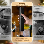 Electric Wine Opener, Electric Wine Bottle Opener,Battery Operated Wine Bottle Openers with Foil Cutter, Wine Pourer&Vacuum Stoppers,Christmas Gift for Wine Lover