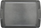 Farberware Bakeware Nonstick Roasting Pan/Roaster with U-Rack, 14.75 Inch x 10.75 Inch - Gray