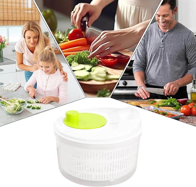 Fruit Spinner – Multifunctional Salad-Spinner | Fruit Washer & Dryer Spinner | Small Lettuce Spinner-Bowl | Manual Vegetable Cleaner For Draining Greens, Fruits And Vegetables, Home Kitchen Food Prep