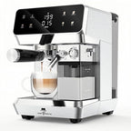 MAttinata CM1833L Automatic Cappuccino Machine, 20 Bar Espresso Machine, Coffee Maker with Dual Boiler & Self-Cleaning Milk Frother, Touch Screen Latte Machine, Stainless Steel for Kitchen, Silver