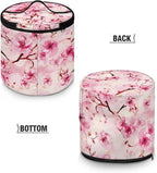Cherry Blossom Electric Pressure Cooker for Picnic Pink Butterfly Insulation Bag Hand Washable Pressure Cooker Storage Bag Protective Hood with Pocket, Fork Pickled Cucumber