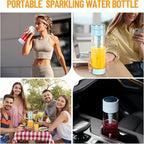 Tronco Reusable Carbonating Bottle – BPA-Free PET Plastic Sparkling Water Bottle, Compatible with Portable Soda Makers, Perfect for Travel, Sports & Home