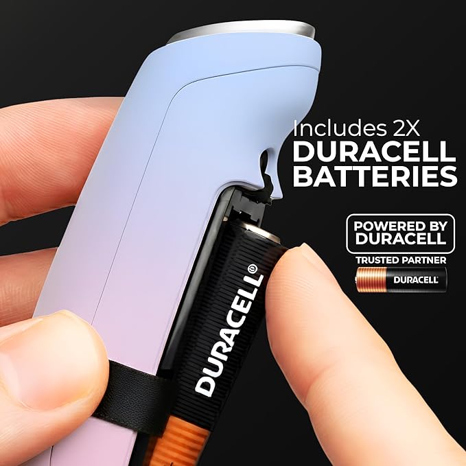 Zulay Kitchen Patented Tornado Triple Whisk Milk Frother with 4 Duracell Batteries – Handheld Foam Maker for Coffee, Lattes, Matcha & Hot Chocolate – Rich, Creamy Froth in Seconds - Orchid
