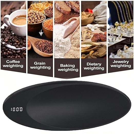 Digital Scale Grams with Coffee Spoon, 500g/0.1 Gram Scale Tea Scale for Loose Tea Black Mini Digital Pocket Jewelry Scales, Digital Kitchen Scale .1 Gram Accuracy