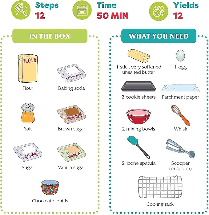 Baketivity Baking Kit Bundle – DIY Jumbo Yum&m Cookies & Delicious Cake Pops – Kids Baking Set with Pre-Measured Kosher Ingredients, Illustrated Recipes & Video Tutorials – Fun Activity for Ages 6-12+