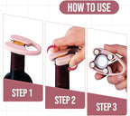 5 Pack Magnetic Wine Foil Cutter Tool, Wine Bottle Opener Accessory, Magnetic Wine Foil Cutters Wine Bottle Opening Accessories,rose gold