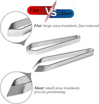 1 PCS Fish Bone Tweezers Kitchen Flat Tweezers Fish Bone Pliers Suitable for Salmon and Sea Bass Deboning and Kitchen Meat Hair Cleaning Tool Silver, 4.3", LXLVOUEG