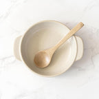 Santo Banko Ware Au Gratin Dish, Small, For One Person Capacity: 9.5 fl oz (270 ml), Heat Resistant, Pottery, Oven Safe, Direct Fire, Microwave, Dishwasher Safe, Stackable, Beige, Made in Japan