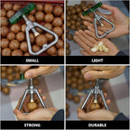 SHINEOFI Macadamia Nut Opener and Walnut Shell Opening Tool, Stainless Steel Labor-Saving Nutcracker Clamp for Kitchen Use, Sturdy Handheld Specialty Gadget for Nut Shell Opening at Home