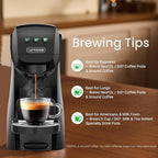Warriors1 Mini Coffee Maker for Keurig K Cup, Espresso Machine for Nespresso Original, Dolce Gusto Pods, Ground Coffee, 20 Bar Coffee Machine fits kitchens, apartments, dorms, RVs, 28 oz Reservoir