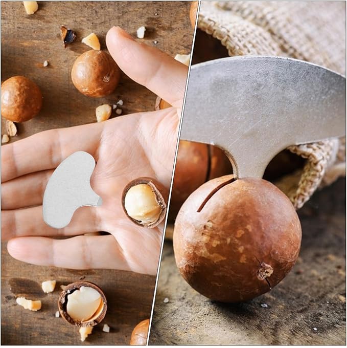 SECFOU 100pcs Portable Macadamia Nut Crackers Manual Iron Nut Sheller Chestnut Cutter Tool for Walnut Hazelnut Opener Kitchen Specialty Gadgets