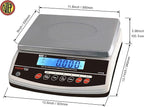 VisionTechShop TVD-6 Digital Bench and Counter Scale, Lb/Oz/Kg/g Switchable, 6lb Capacity, 0.001lb Readability, Counting and Percentage Mode, Single Display, NTEP Legal for Trade, CC# : 20-032