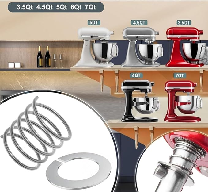 Blenders Repair Set with Spring Washers Stainless Steel Fasteners and Knobs for Mixer Machine Replacement Parts Baking Appliance Repair Accessories