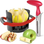 Newness 5.12 - Inch Large Apple Slicer Corer, Cut 12 Thin Slices All the Way Through, HEAVY - DUTY Stainless Steel Apple Corer & Slicer Dishwasher Safe