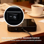 Coffee Mug Warmer & Candle Warmer 46W Electric Cup Warmer for Desk - Smart Digital Display 6 Heat Settings Timer Auto Shut-Off Work from Home Office Gift (Black)