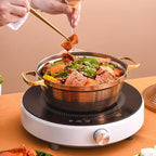 Moroccan Tagine Cooking Pot,Stainless Steel Non Stick Moroccan Casserole with 2 Handles,Large Moroccan Cooker Handmade Tagine Pot with Cone-Shaped Lid(23cm, Silver)