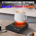Mug Warmer,Coffee Mug Warmer with 3 Adjustable Temperature Settings,Coffee Warmer with 2-12H Auto Shutoff Functions,Easy to Clean Mug Heater for Desk,Grandma Gifts for Mothers Day