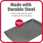 GoodCook Everday Nonstick Carbon Steel 17 x 11-Inch Baking Sheet Set, 2 Pack – Medium Sized Cooking Pans, Bakeware Set, Cookie Sheets for Baking, Oven Pan Set