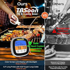 Multifunctional Digital Thermometer for Cooking,Food Thermometer+Thermometer Alarm+Kitchen Timer,Large Color Screen,Instant Read,Fast Response,grill bbq accessories,Kitchen Oven Meat Thermometer-DMT03
