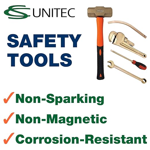 CS Unitec | Non-Sparking Pliers | Groove Joint | 10 in. | Max 1-1/8 in. | TUV Certified | Aluminum Bronze | Non-Magnetic | Corrosion Resistant | EX604-10A
