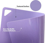 WK Flexible Plastic Cutting Boards for Kitchen, Cutting Board Mats Set of 5, Nonslip Cutting Board for Meat, Thin Cutting Sheets with Hole, Dishwasher Safe, BPA Free, 14.5x11.5"