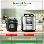 Fullwill 7 in1 Electric Pressure Cooker Lite 3 Quarts, Slow Cooker, Rice Cooker,Steamer, Sauté, Warmer, Olla de Presion Nonstick Pot amd DIY