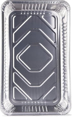 Glad Disposable Full Size Aluminum Steam Pans, Deep Heavy Duty Foil Pans for Steaming, Baking, Roasting, Catering & Oven Reheating, Fits 2 Half Pans, 20.5 x 12.5 x 2.75 Inch, 2 Count