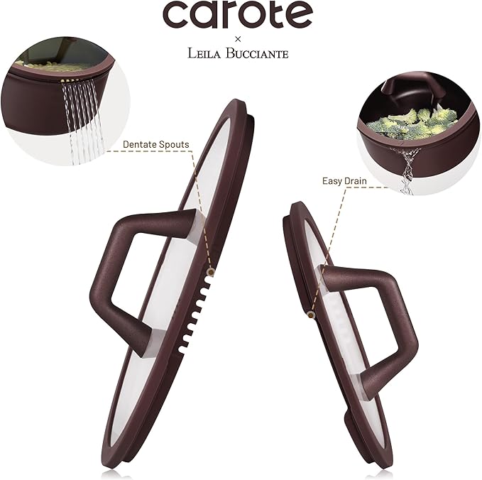 CAROTE 31PCS Pots and Pans Set, Nonstick Cookware Set Kitchen Non Stick Induction Titanium Cookware Non-toxic Granite Cooking set, PFOA Free