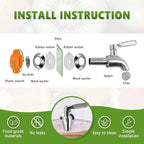 2 Gallon Drink Dispenser, Glass Beverage Dispenser with Wood Stand, Lemonade Dispenser with Airtight Valve and Stainless Steel Spigot Fruit Infuser, Thick Drink Dispenser for Parties Restaurants