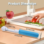 2 in 1 Apple Corer and Peeler Tool, Fruit Vegetable Corer and Peeler Tool Stainless Steel Apple Peeler Apple Corer Remover Tool Multifunction Corer Tool for Vegetable Fruit Kitchen Gadget (Blue)