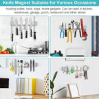Magnetic Knife Holder for Wall 18 Inch Knife Magnetic Strip Refrigerator Knife Magnet Bar Wall Mount Knife Rack for RV Kitchen Utensil Holder Metal Tool Holder Knife Block for Kitchen Organization