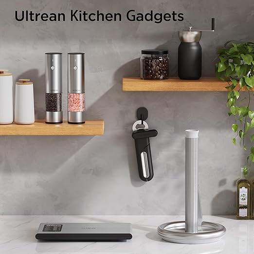 Ultrean Smart Food Kitchen Scale with Nutritional Calculator, APP for Calorie & Macro Tracking, AI Powered, Goal Progress, Digital Calorie Scale for Weight Loss, Stainless Steel, 22lb