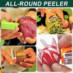 Pelador Multifuncional 2-En-1, Multi Cutter and Julienne Set with Grating Plate, Multifunctional Kitchenware Set, For Fruits and Vegetables (1pcs)