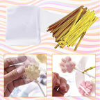 Cake Pop Kit, 100 Cake Pop Sticks, 100 Cake Pop Bags, 100 Twist Ties, 1 Cake Pop Mold Roller, Cake Pop Maker for Cakepops, Lollipop, Candies, Chocolates and Cookies