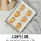 Martha Stewart Gallen 13 x 9 Inch Nonstick Carbon Steel Cookie Sheet - Teal Durable Baking Pan for Cookies, Brownies & Roasting