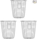 Cabilock Dishwasher Chopstick Basket with Hooks, Stainless Steel Kitchen Utensil Holder, Cutlery Organizer for Chopsticks Spoons Forks Straws, Small Hanging Silverware Drying Rack, 3pcs